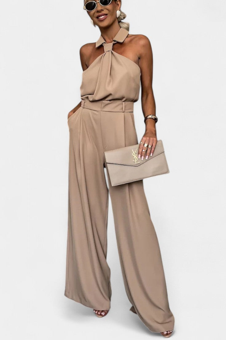 Sibyl Halter Ensemble with Flowing Silhouette