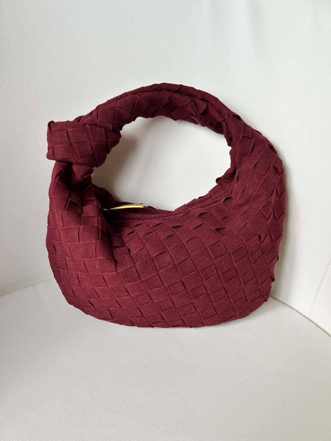 Renee | Velvet Mini Braided Handbag