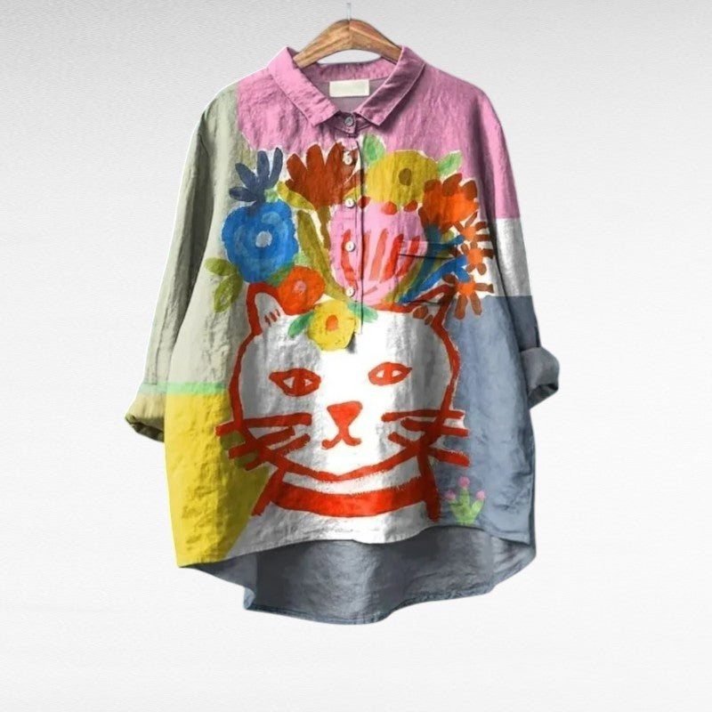 Gia™ | Chic Vintage-Inspired Blouse