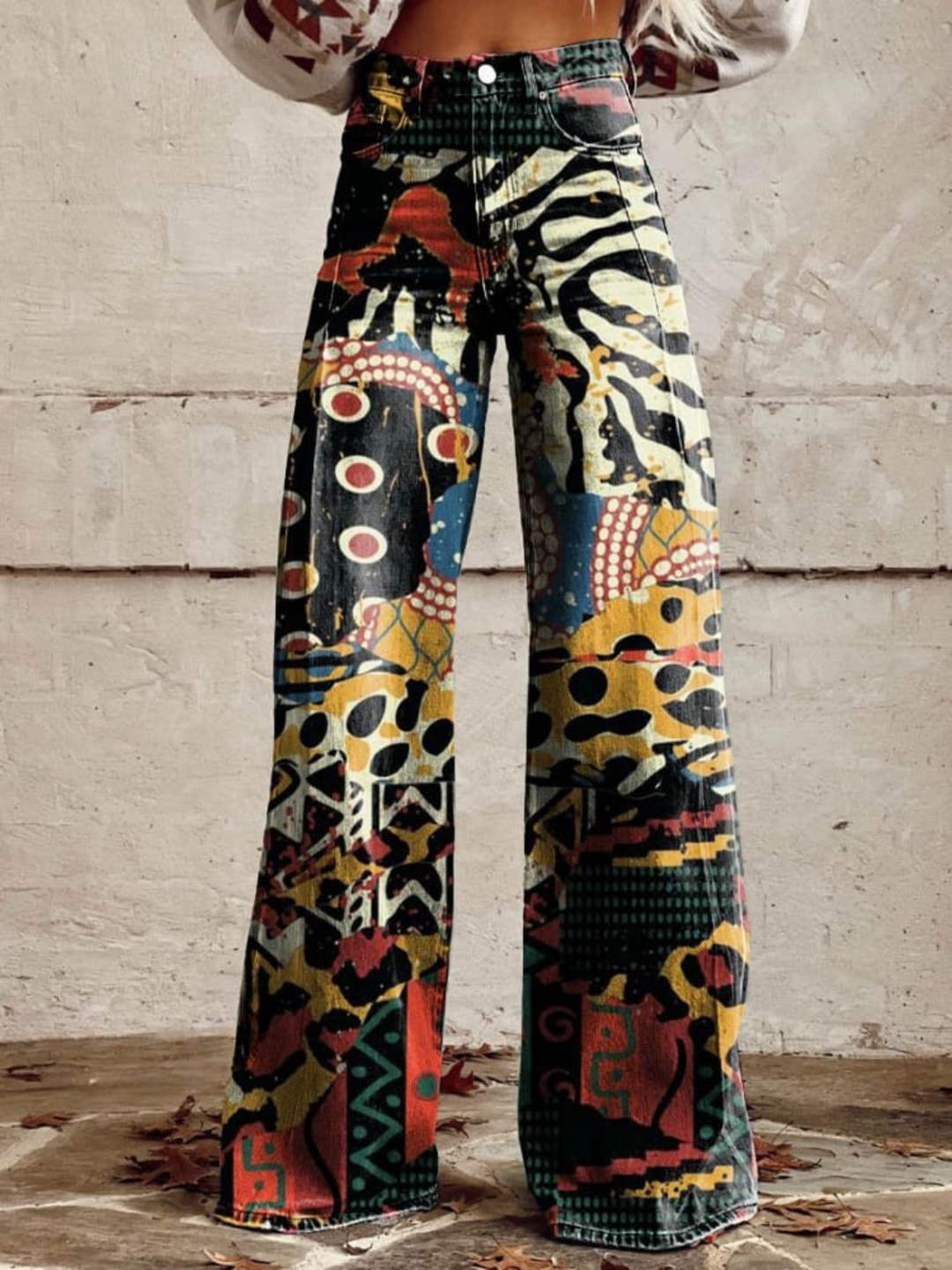 Leona | Bold Tribal Art Statement Trousers