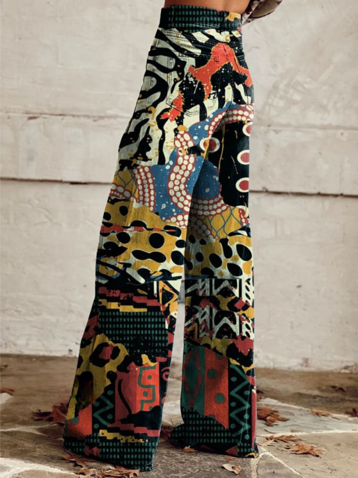 Leona | Bold Tribal Art Statement Trousers