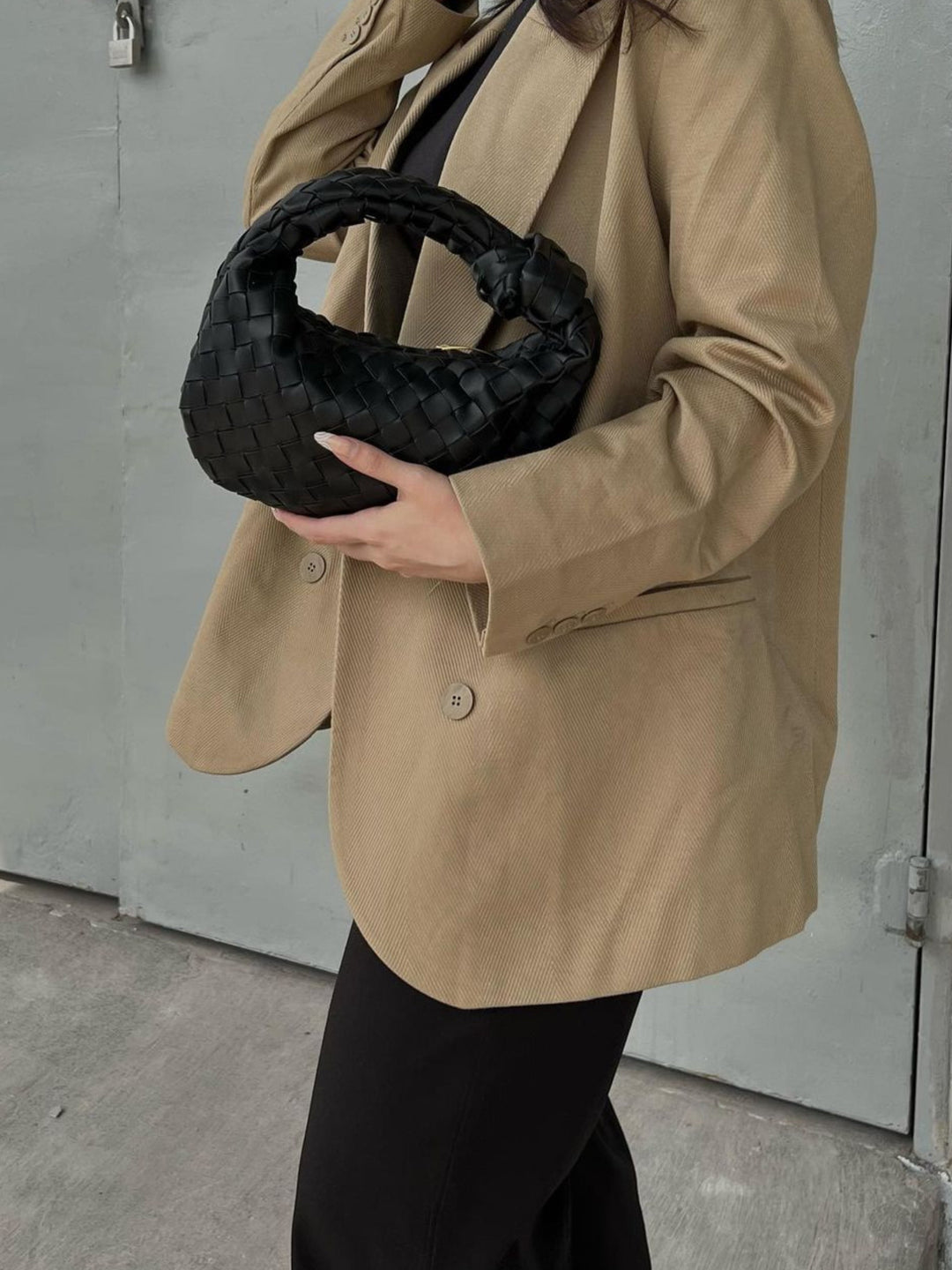 Sienna | Compact Bag with Braided Handle