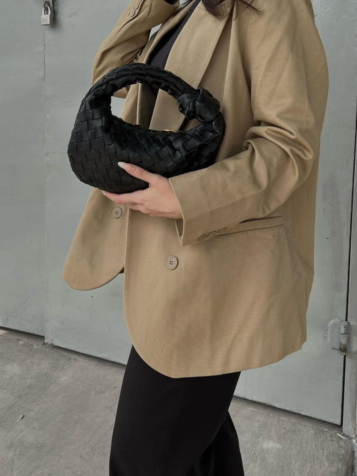 Sienna | Compact Bag with Braided Handle