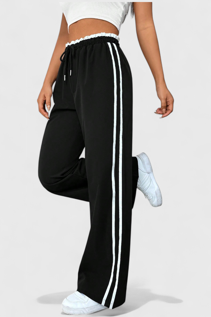 Alanys Side-Detail Flared Sport Pants