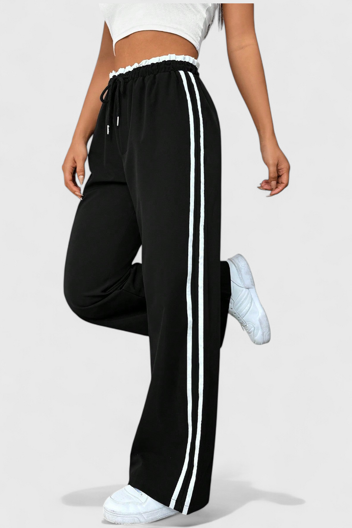 Alanys Side-Detail Flared Sport Pants
