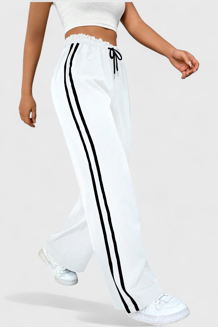 Alanys Side-Detail Flared Sport Pants
