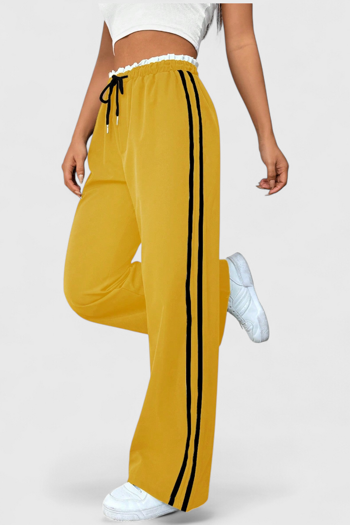 Alanys Side-Detail Flared Sport Pants