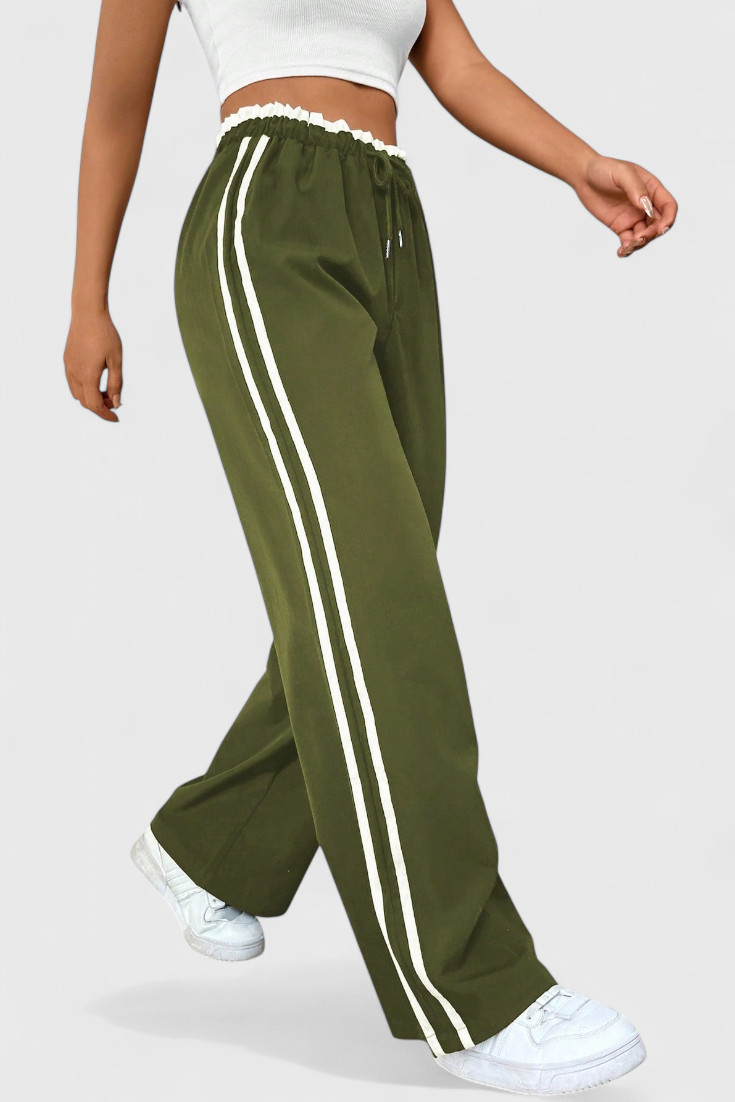 Alanys Side-Detail Flared Sport Pants