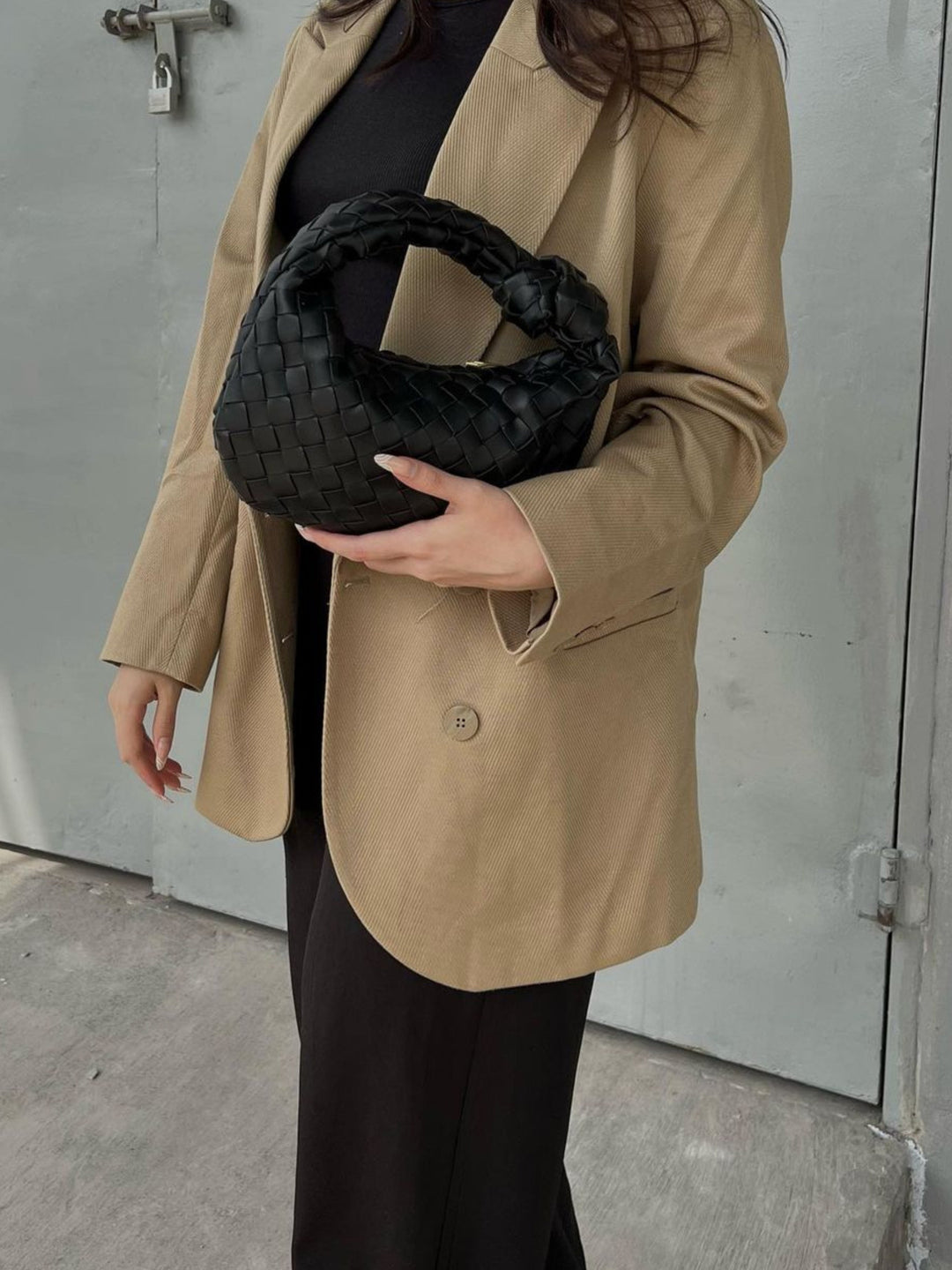 Sienna | Compact Bag with Braided Handle