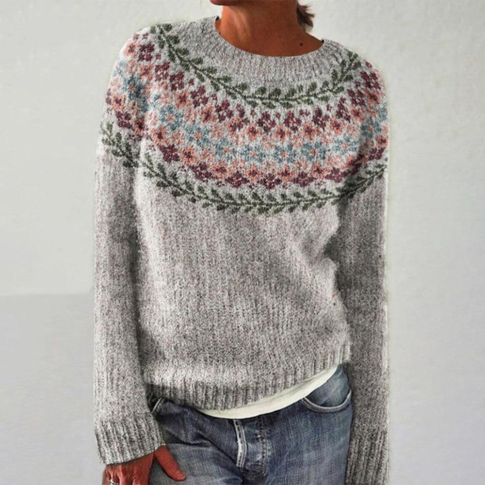 Retro Icelandic Knit Sweater