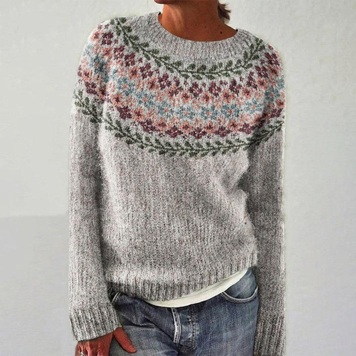 Retro Icelandic Knit Sweater