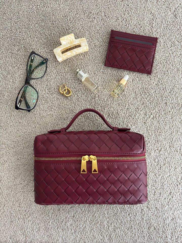 Juliette | Chic Woven Handbag with Elegant Structure