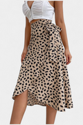 Camila Bohemian Asymmetrical Wrap Skirt with Flowing Design