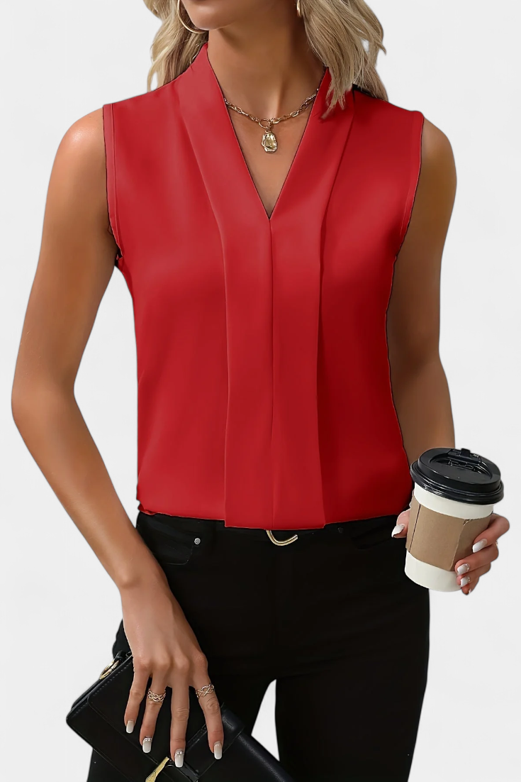 Nele V-Neck Fluid Blouse