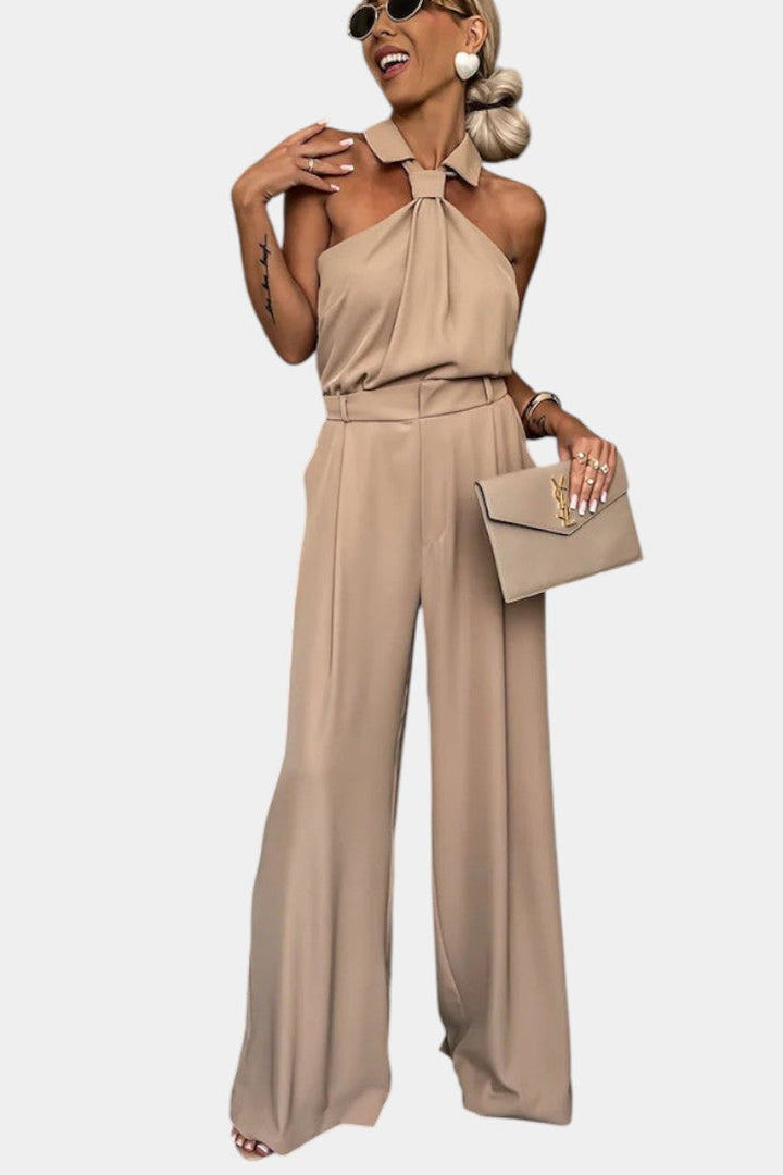 Sibyl Halter Ensemble with Flowing Silhouette