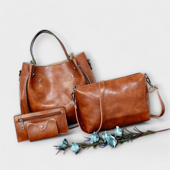 Alvhildea - Vintage-Inspired 4-Piece Handbag Set