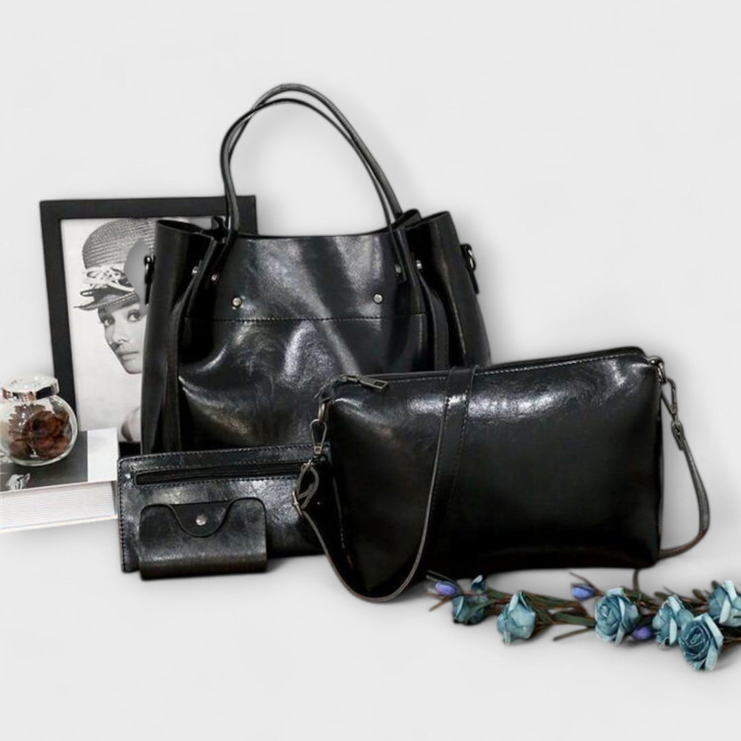 Alvhildea - Vintage-Inspired 4-Piece Handbag Set