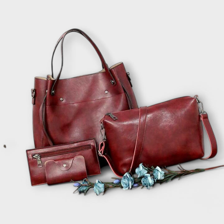 Alvhildea - Vintage-Inspired 4-Piece Handbag Set