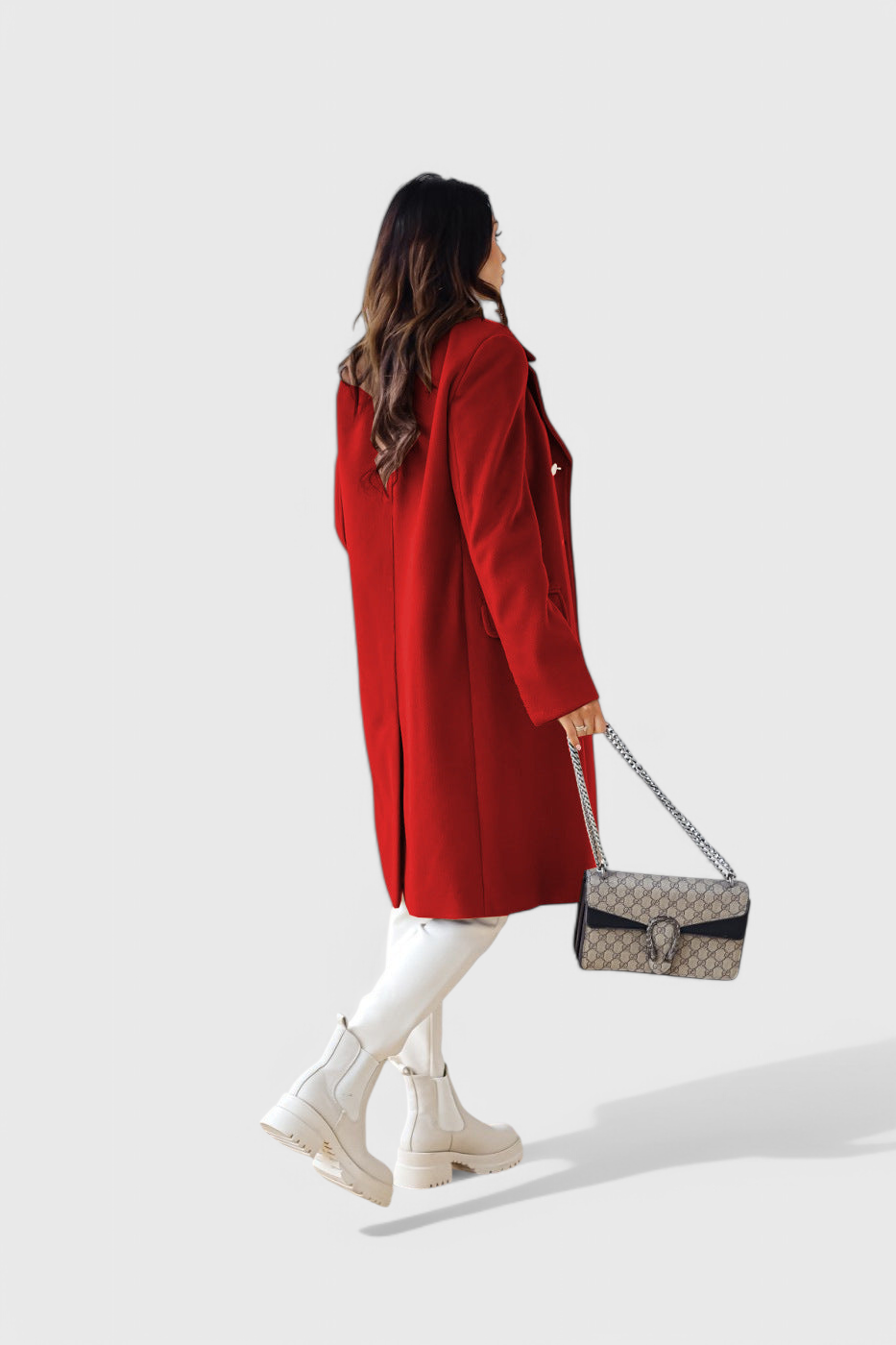 Fitted Double-Breasted Wool Coat by Yara