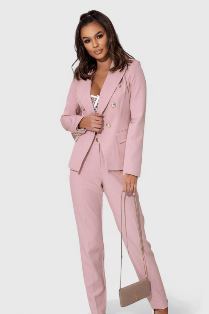 Rosalind Fitted Blazer with Slim Trousers