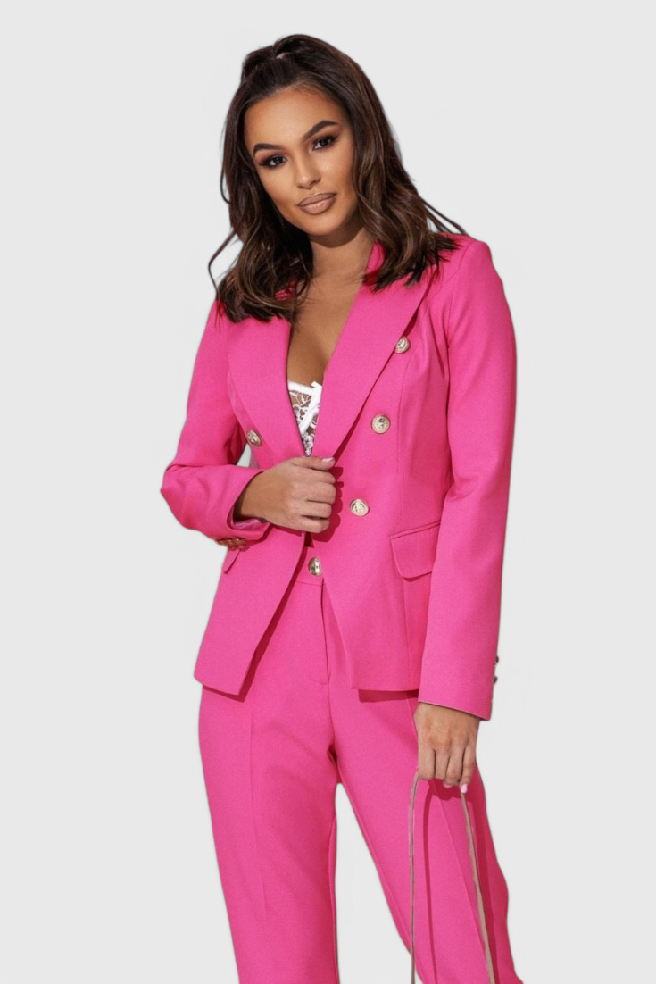 Rosalind Fitted Blazer with Slim Trousers