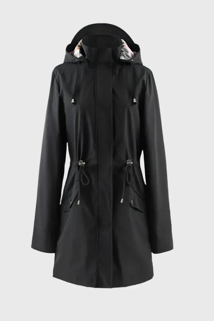 Doemi Fitted Silhouette Long Sleeve Raincoat