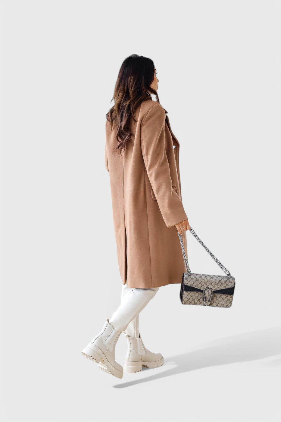 Fitted Double-Breasted Wool Coat by Yara