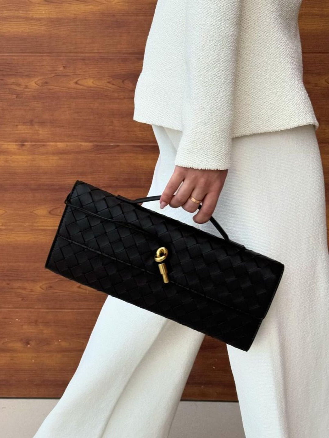 Camila | Chic Slim Woven Clutch