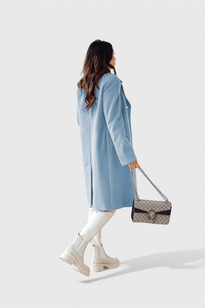 Fitted Double-Breasted Wool Coat by Yara