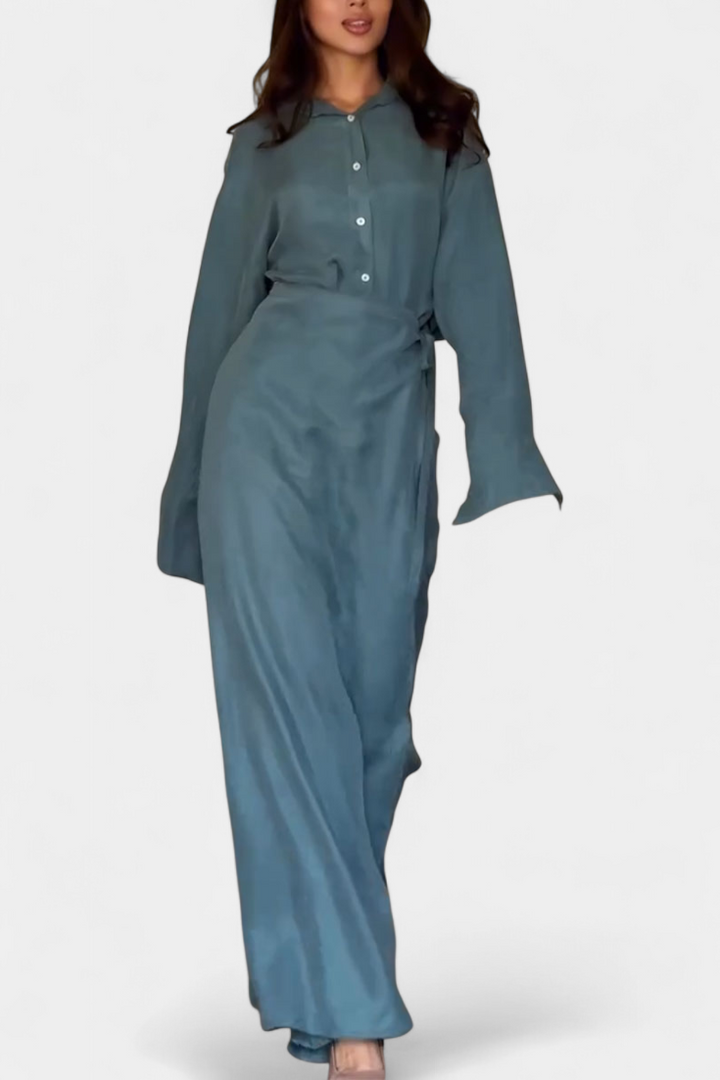 Marisol Casual Shirt and Skirt Pants Set