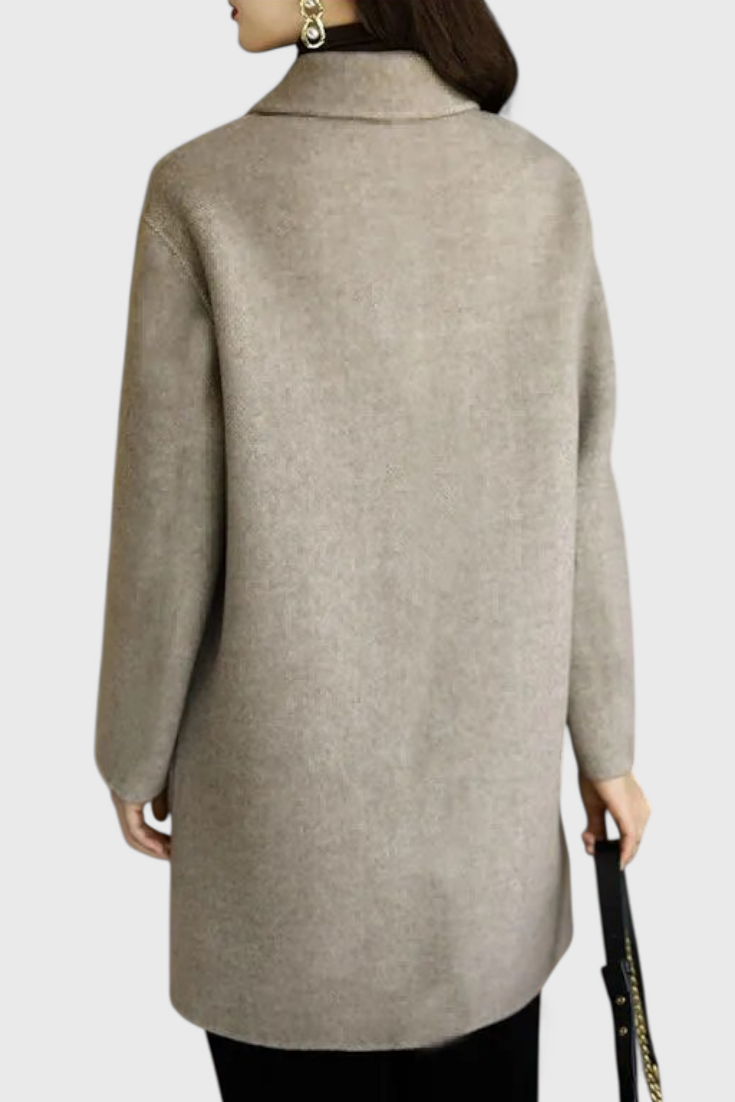 Aveline Timeless Double-Breasted Wool Overcoat