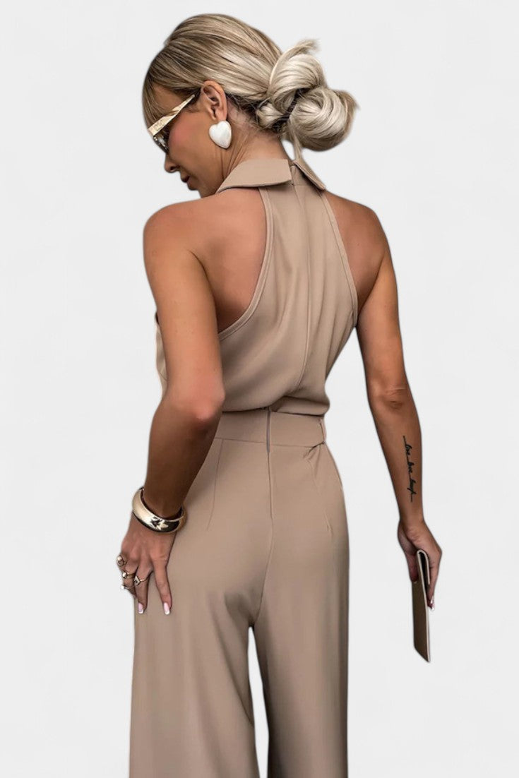 Sibyl Halter Ensemble with Flowing Silhouette