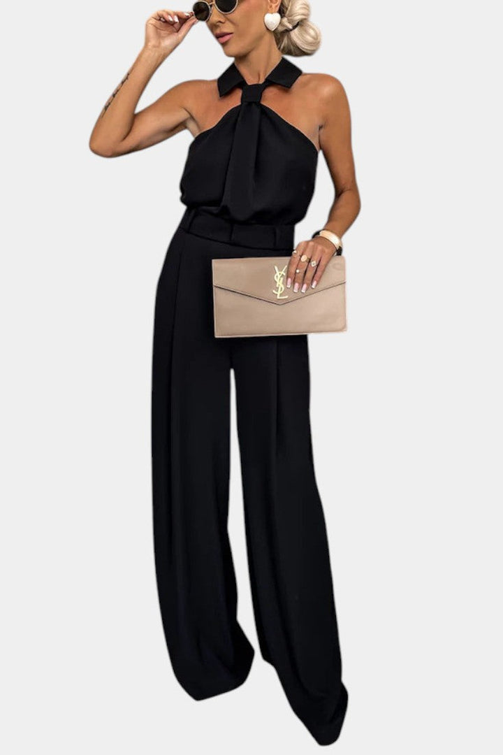 Sibyl Halter Ensemble with Flowing Silhouette