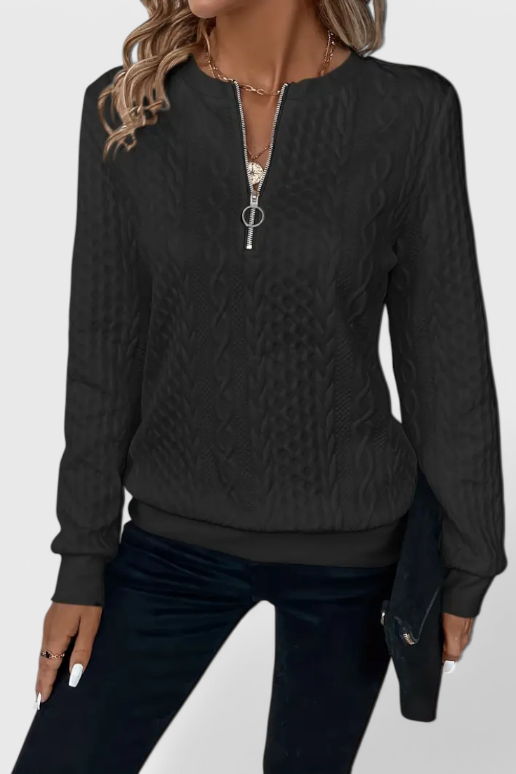 Zoey Cozy Minimalist Knit Sweater