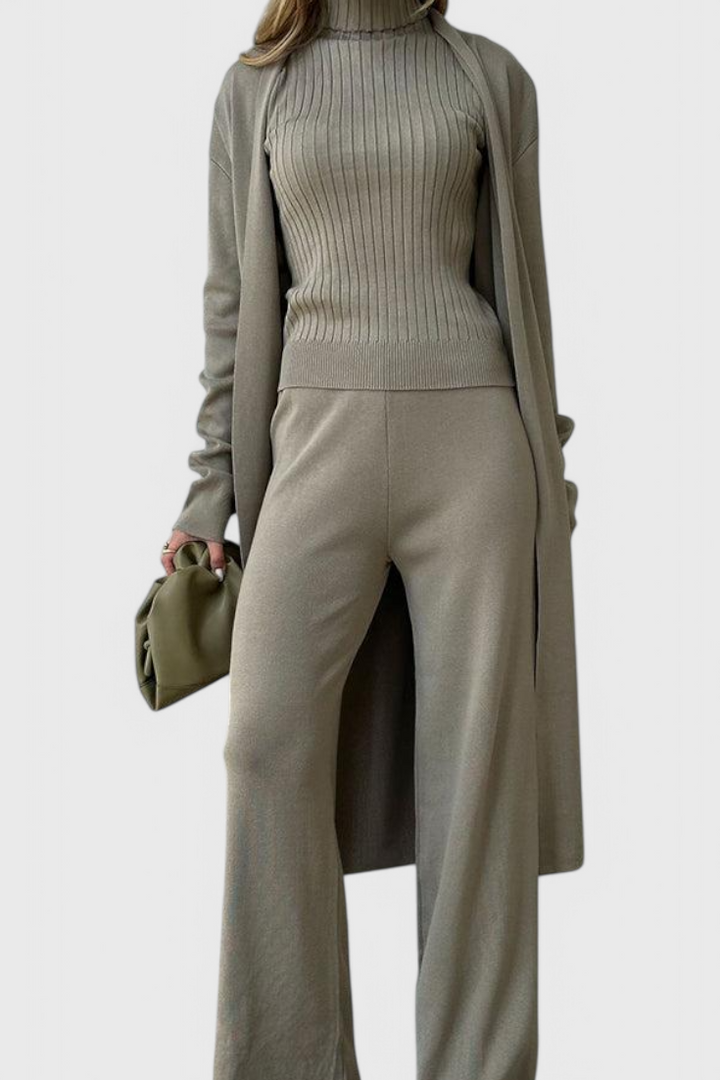 Mahalia 3-Piece Soft Knit Ensemble with Chic Design