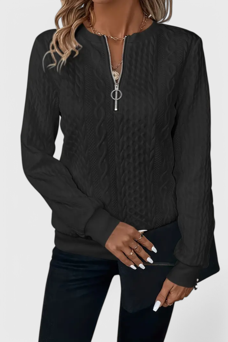 Zoey Cozy Minimalist Knit Sweater