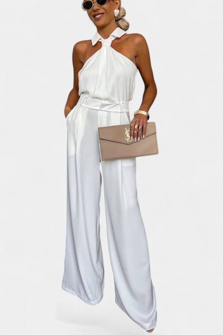 Sibyl Halter Ensemble with Flowing Silhouette