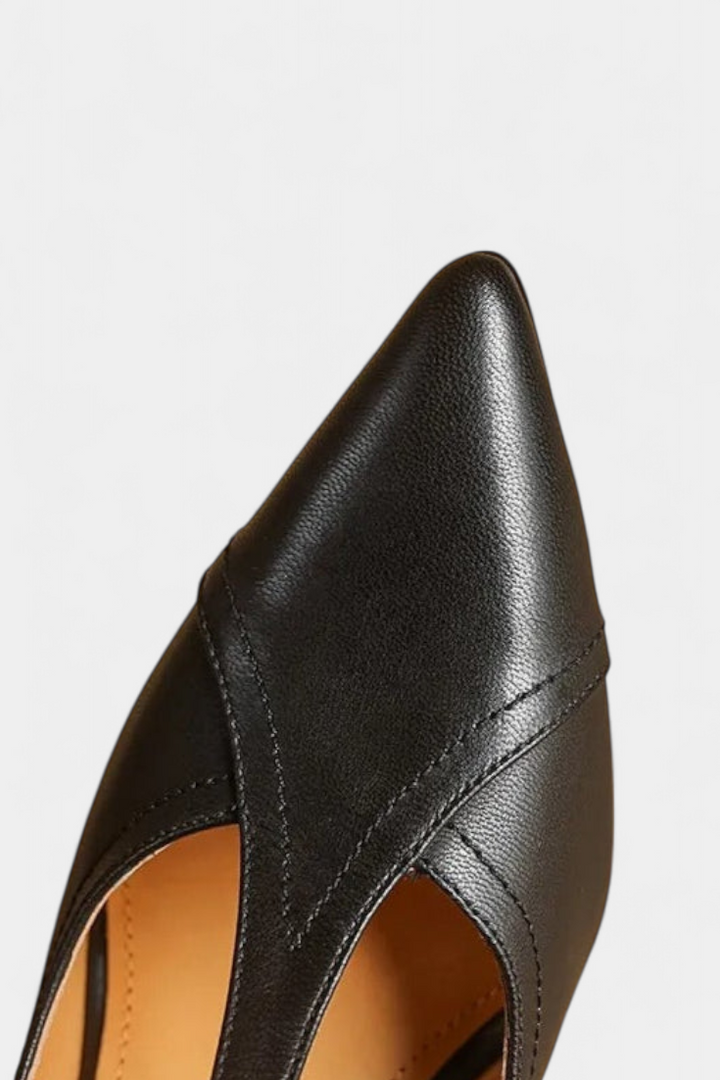 Zulema Pointed Toe T-Bar Stiletto Heels