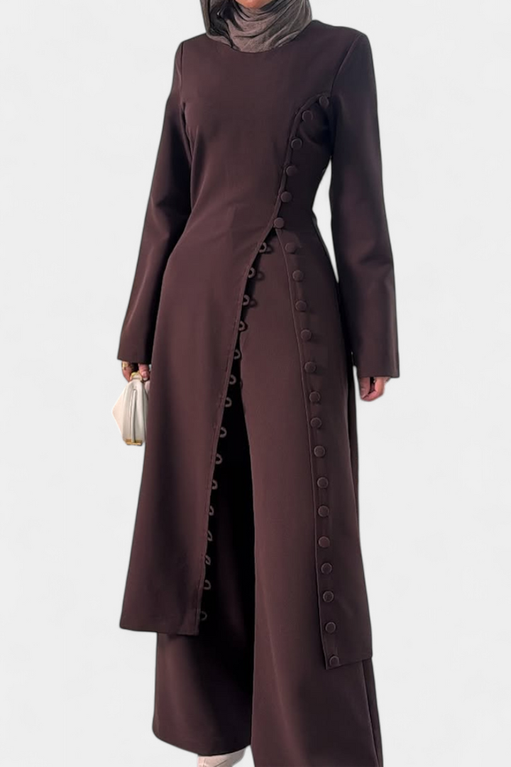 Melissa Lightweight Button-Up Casual Set