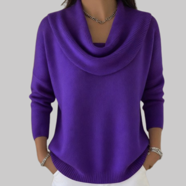 Angeline | Soft Cowl Neck Sweater