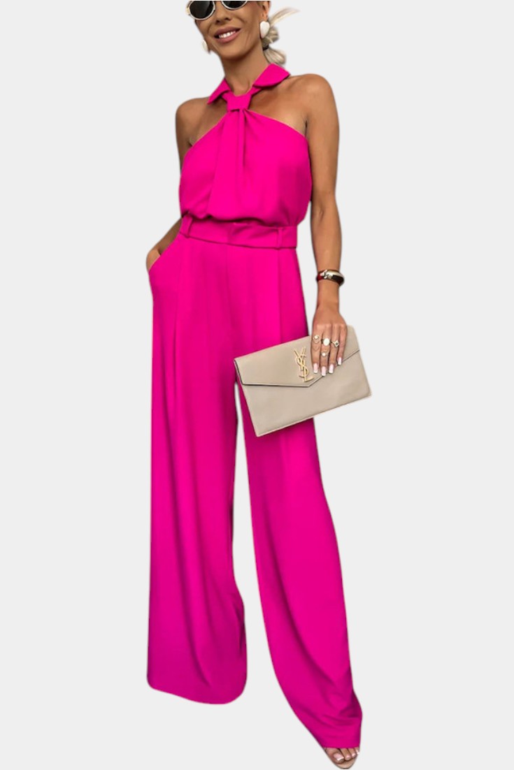 Sibyl Halter Ensemble with Flowing Silhouette