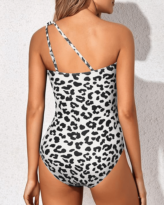 Graceful One-Shoulder Swimwear
