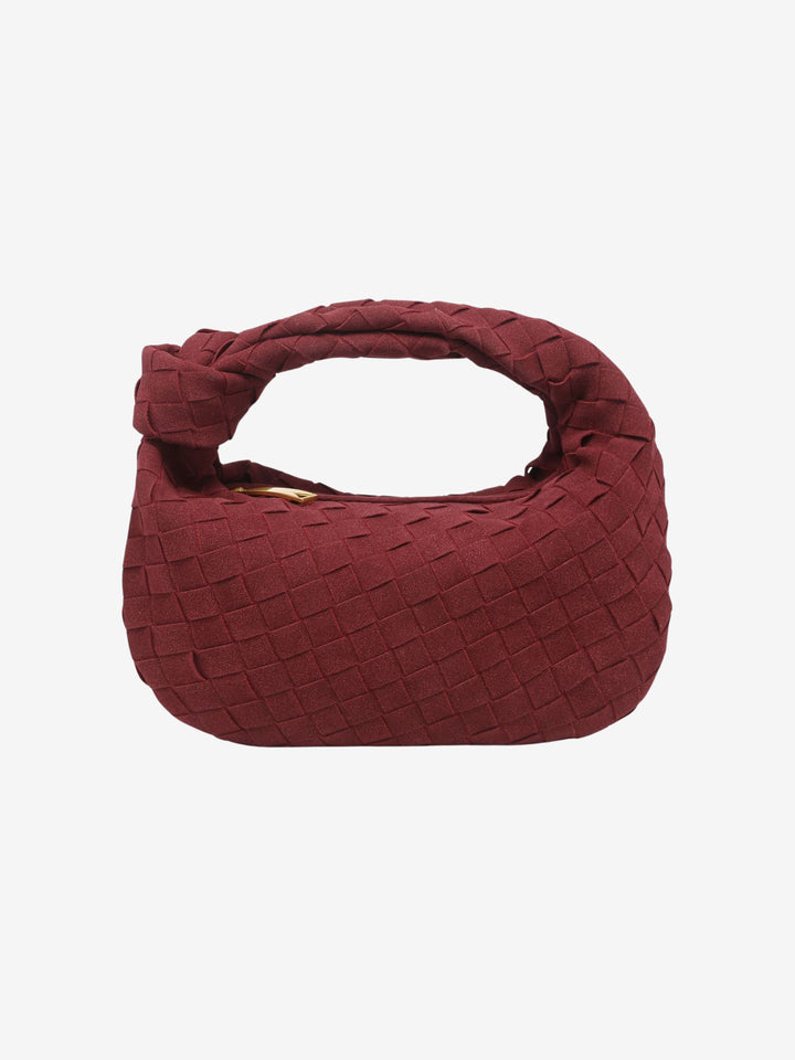 Renee | Velvet Mini Braided Handbag