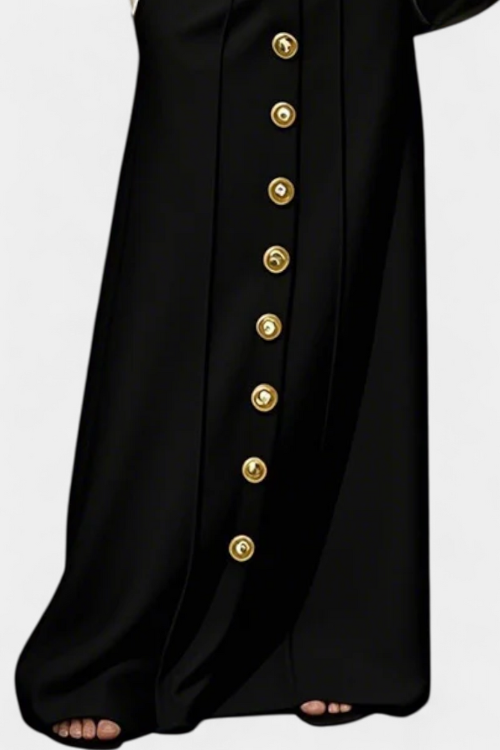 Ada Front Button Casual Skirt with Side Pockets