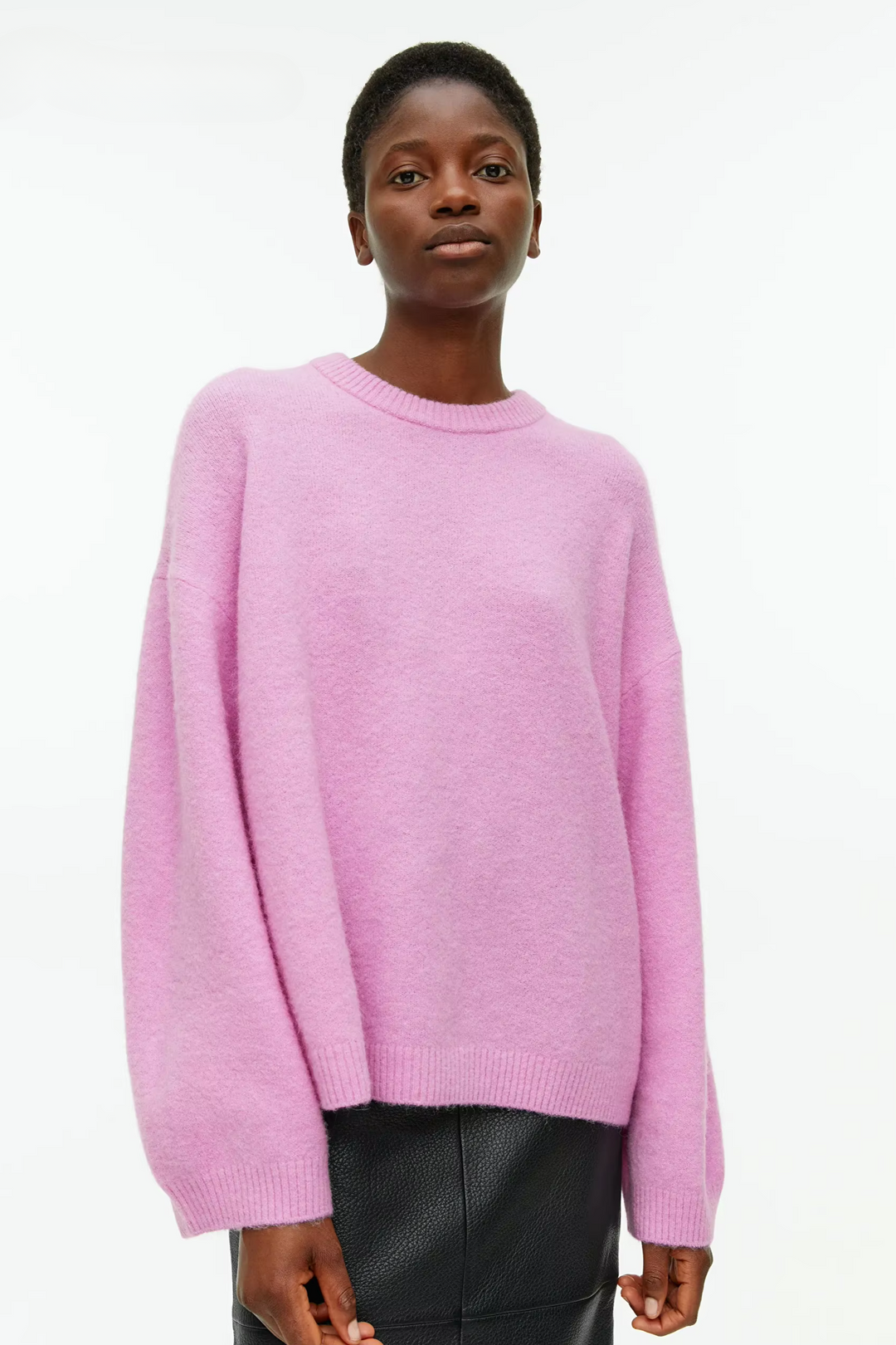 Matilda Relaxed Sweater in Acrylic and Viscose Blend