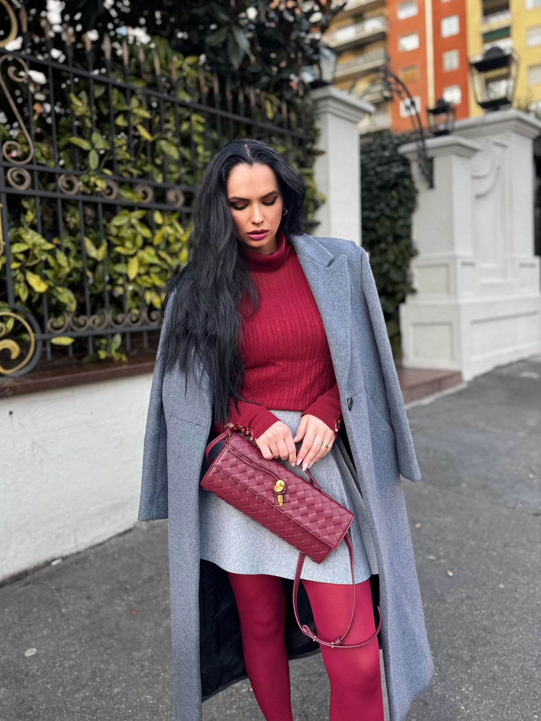 Camila | Chic Slim Woven Clutch