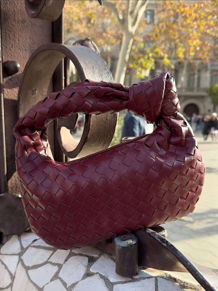 Sienna | Compact Bag with Braided Handle