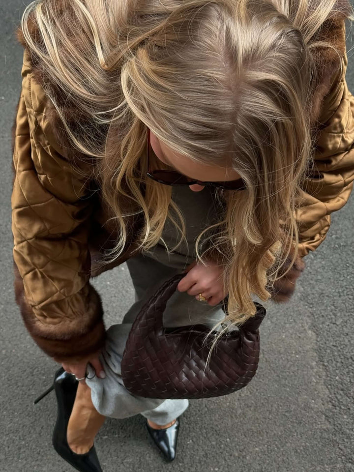 Sienna | Compact Bag with Braided Handle