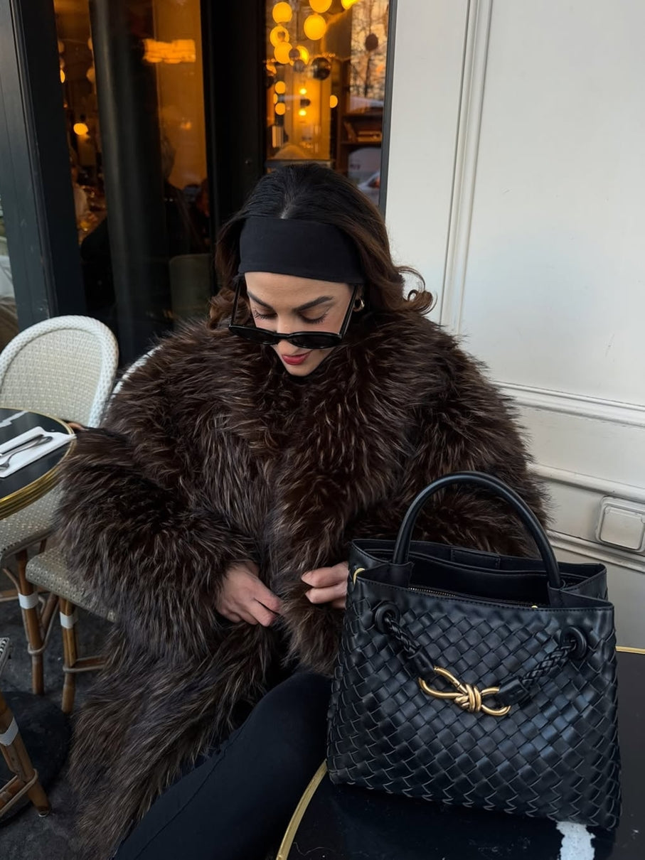 Eloise | Textured Compact Woven Handbag