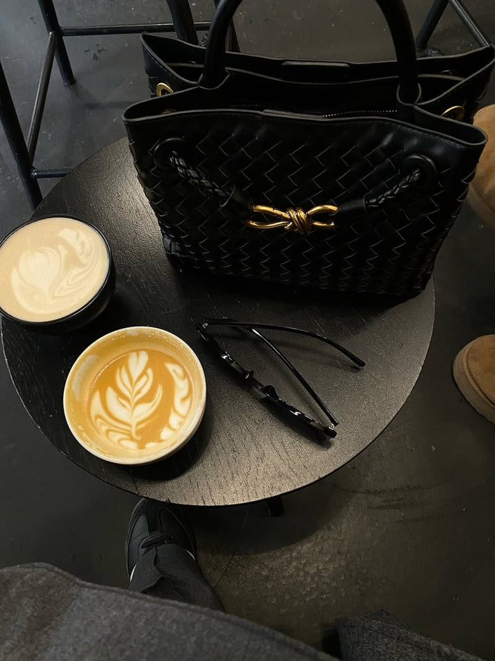 Eloise | Textured Compact Woven Handbag